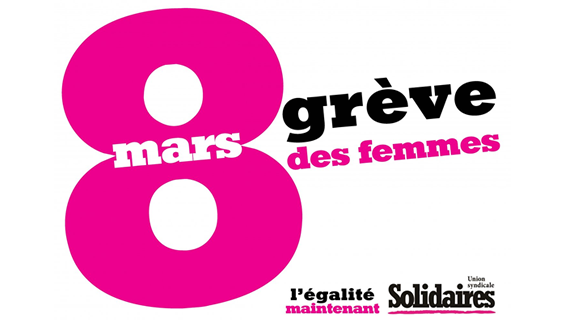 Le 8 mars : Solidaires et Égales