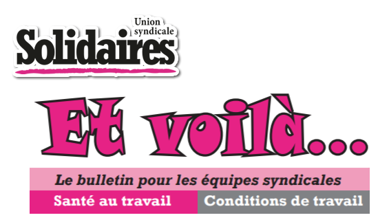 Petit bulletin « Et Voilà … le travail » Janvier/Février 2018