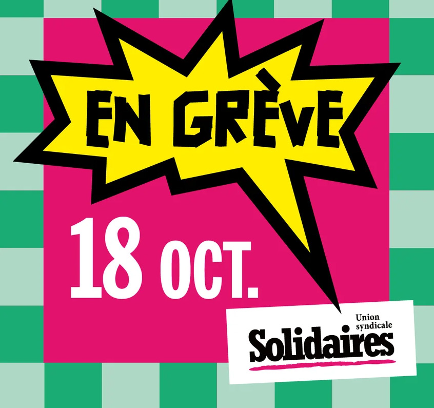 En grève le 18 octobre